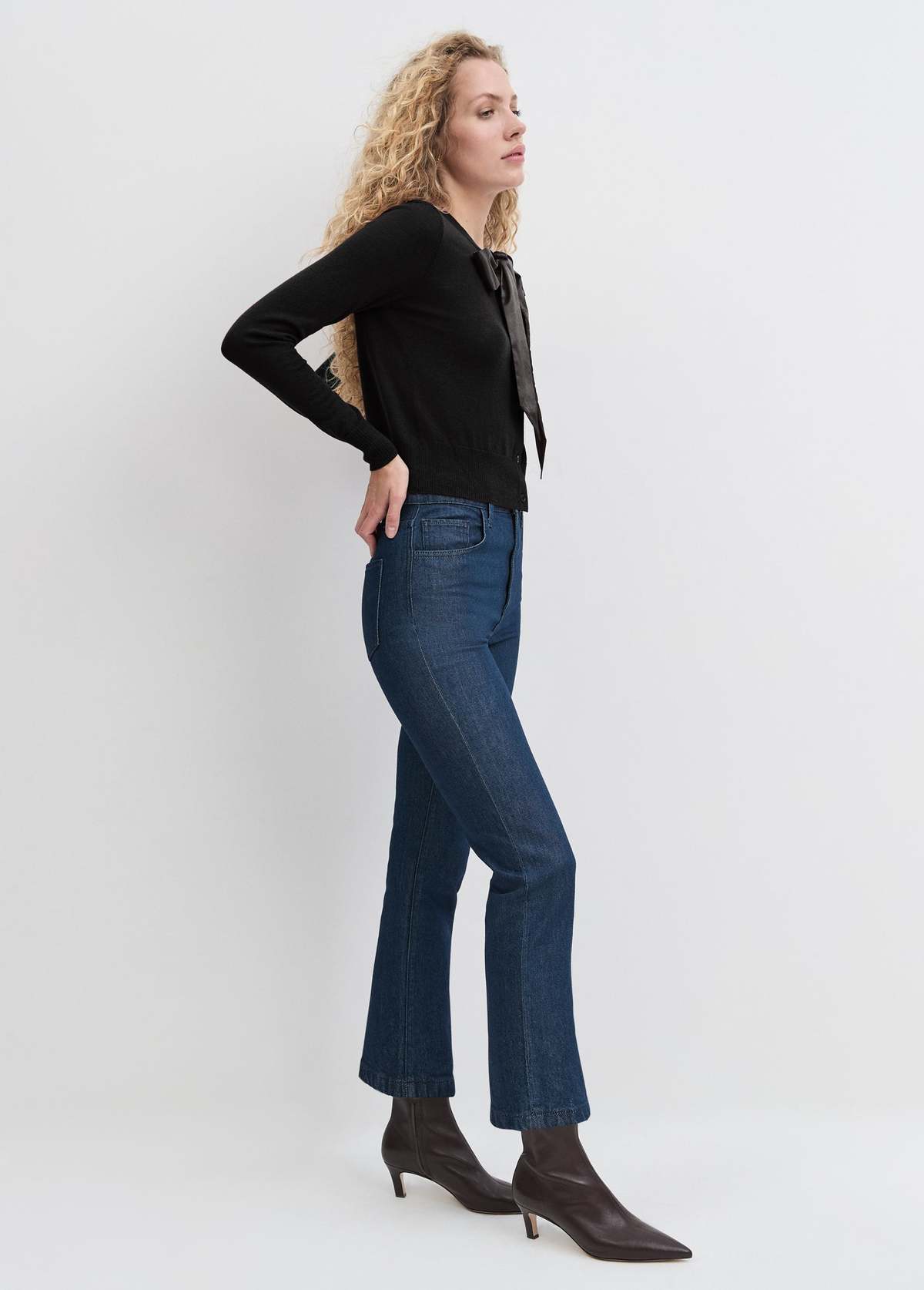 Favorite Daughter The Take A Bow Cardigan - Black - Image 3 of 6