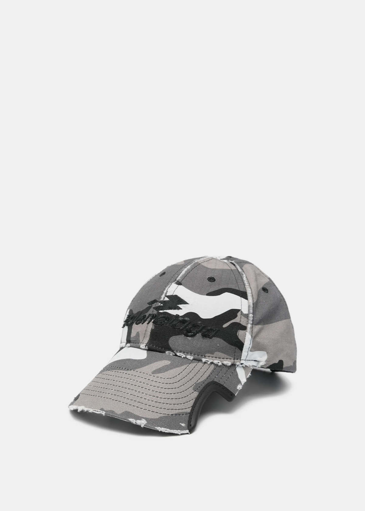 Balenciaga Camo Cap - Grey/Black - Image 1 of 3