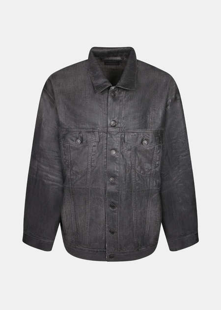 Balenciaga Gamer Denim Jacket - Black | Garmentory