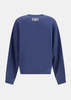 Balenciaga Navy Jacquard Crewneck Sweater - Navy/Grey - Thumbnail 2