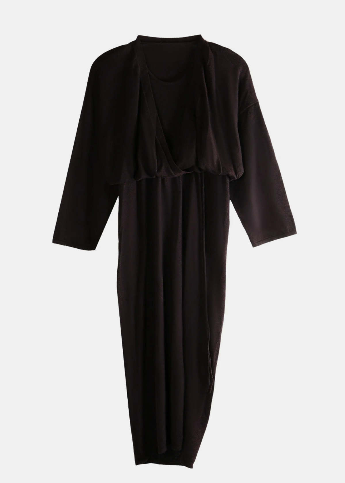 YANGKEHAN Purple Wrap Split Dress - Image 1 of 3