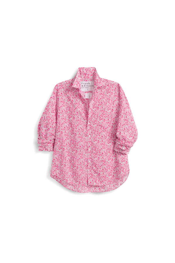 Frank & Eileen Eileen Relaxed Button-Up Shirt - Pink Flowers