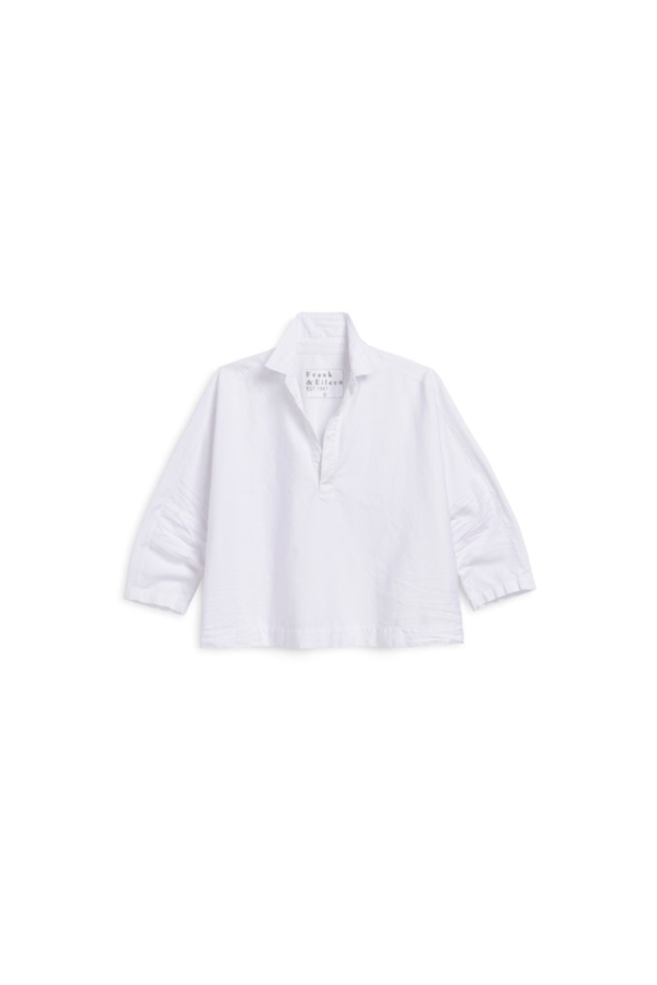 Frank & Eileen Gabi Popover Shirt - White