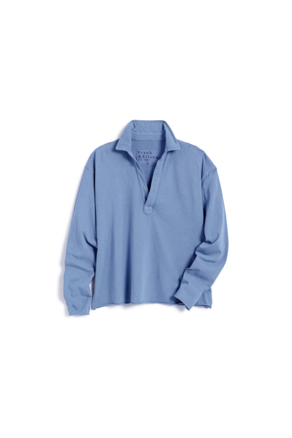 Frank & Eileen Patrick Popover Henley Top - Fog