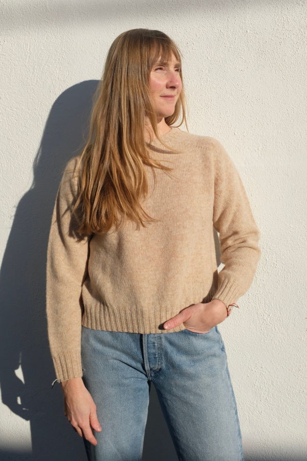 LA FETICHE Joy Crewneck Shetland Sweater