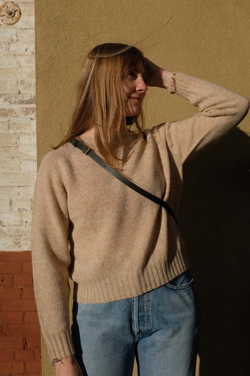 LA FETICHE Joy Crewneck Shetland Sweater
