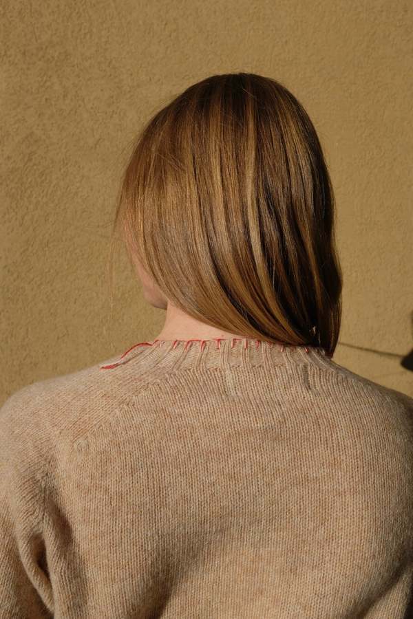 LA FETICHE Joy Crewneck Shetland Sweater