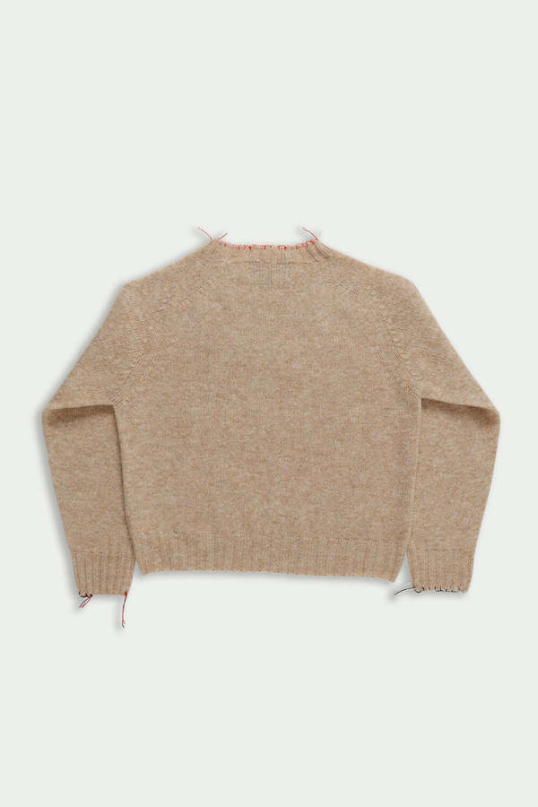 LA FETICHE Joy Crewneck Shetland Sweater