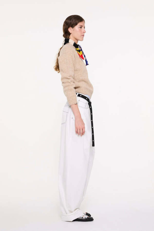 LA FETICHE Joy Crewneck Shetland Sweater