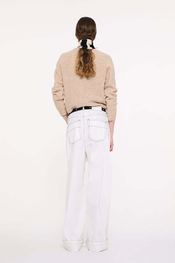 LA FETICHE Joy Crewneck Shetland Sweater