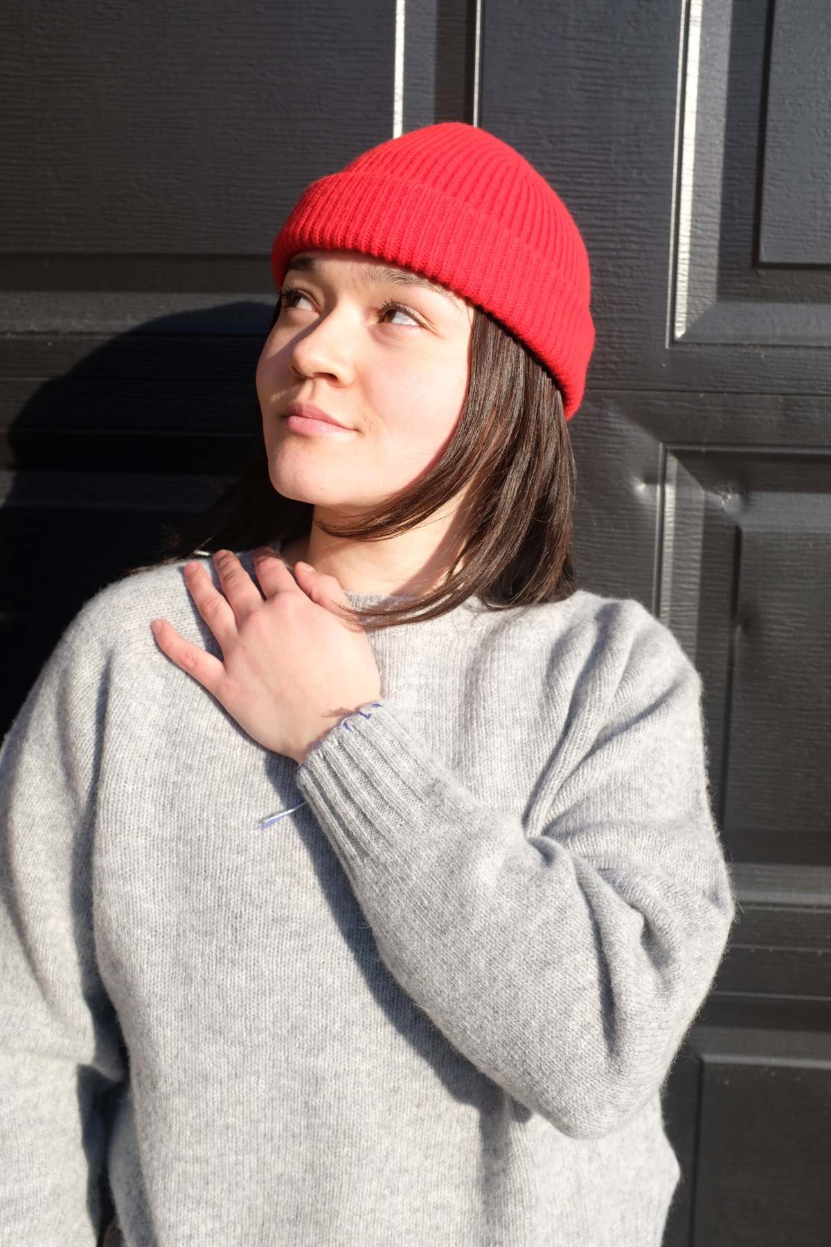 LA FETICHE Joy Crewneck Shetland Sweater - Light Grey - Image 4 of 9