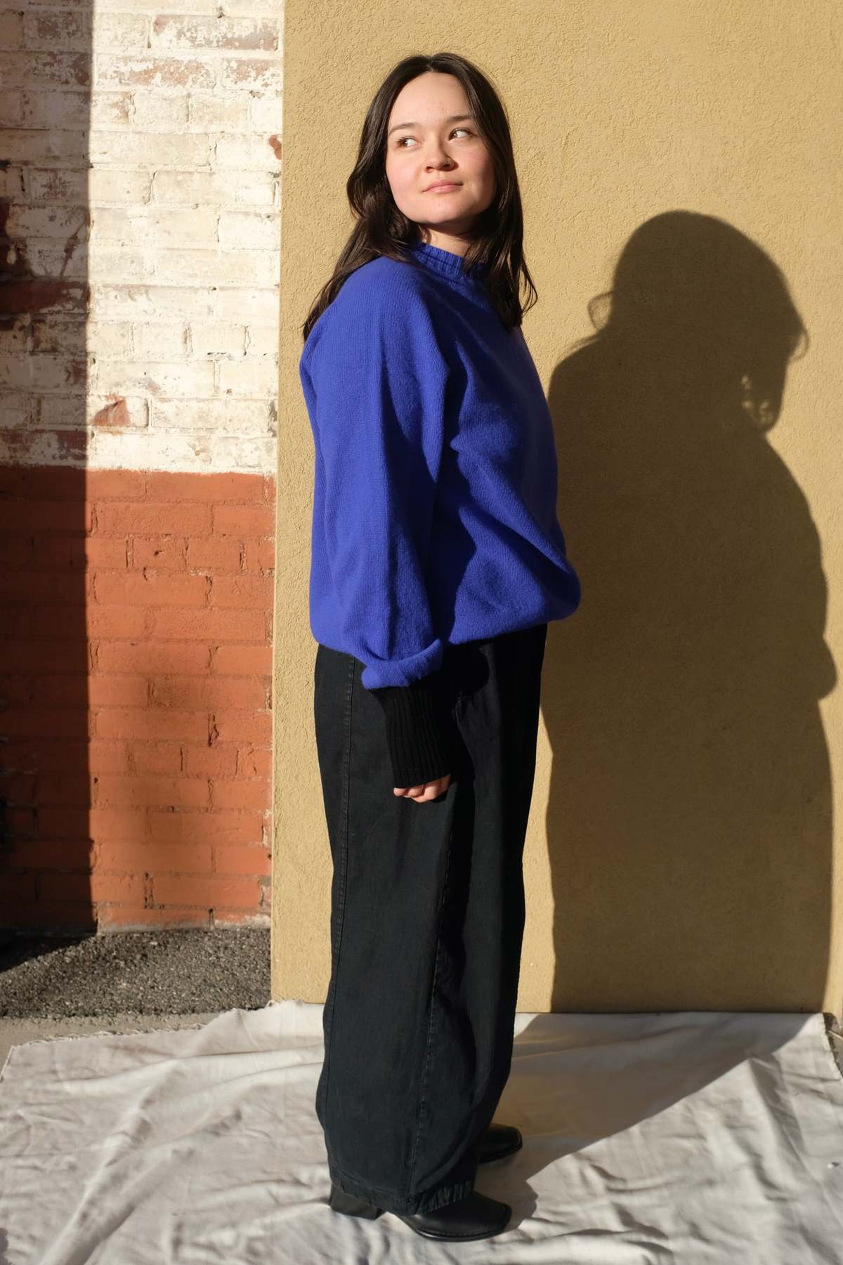 LA FETICHE Lambswool Sweater with Contrast Cuff - Image 4 of 10