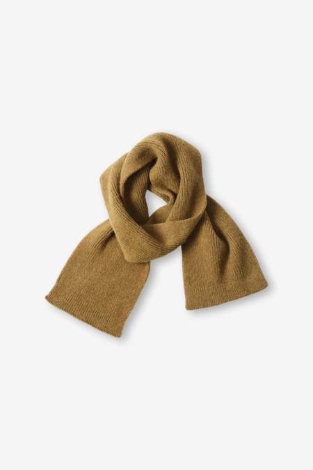 Margaret Howell Chunky Rib Scarf Merino Cashmere - Storm Grey