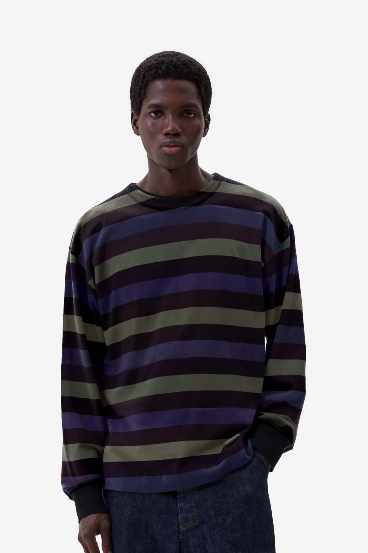 Margaret Howell MHL Crew Neck Matelot Sweatshirt - Image 2 of 4
