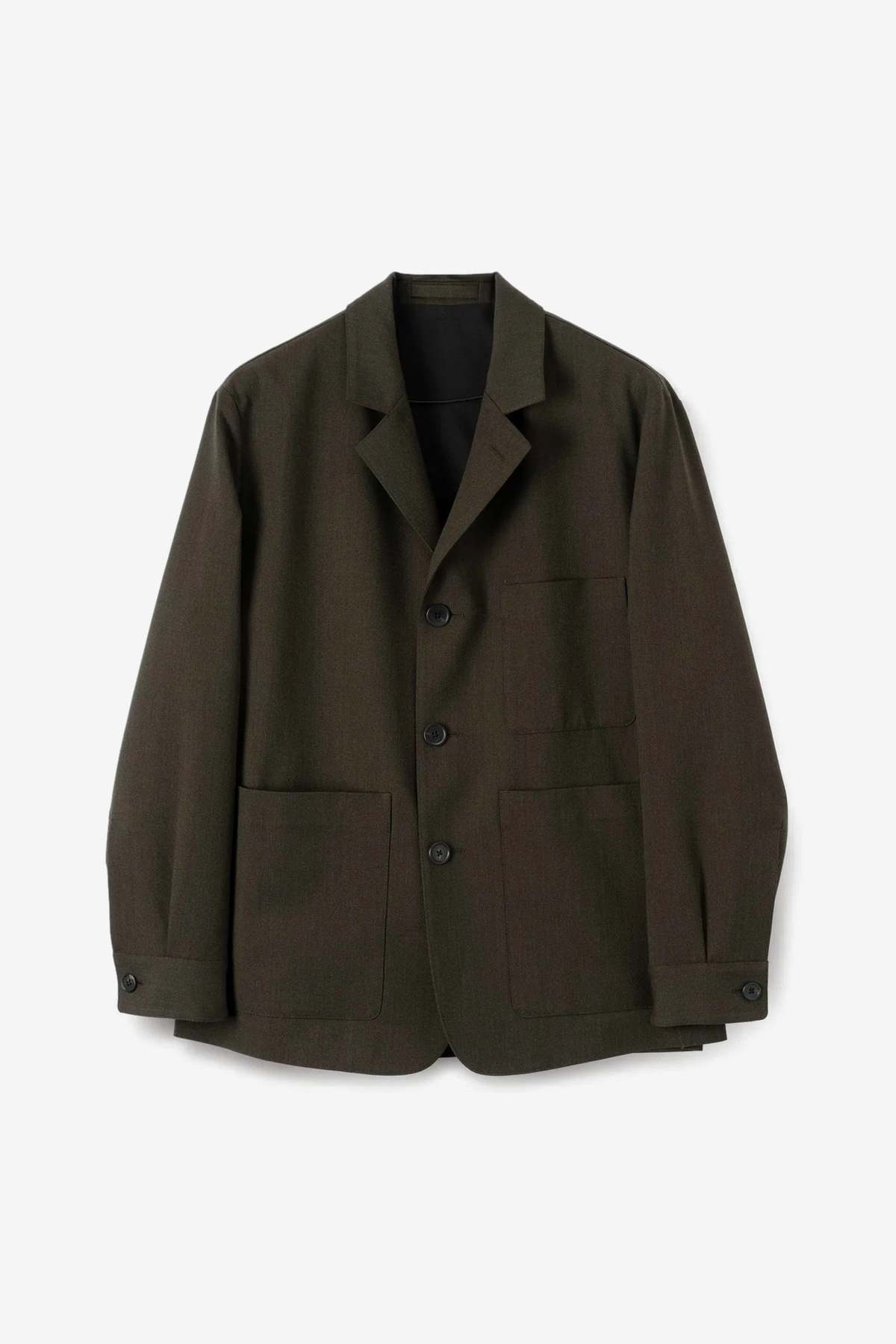 Margaret Howell Shirt Cuff Blazer - Khaki Brown - Image 1 of 4