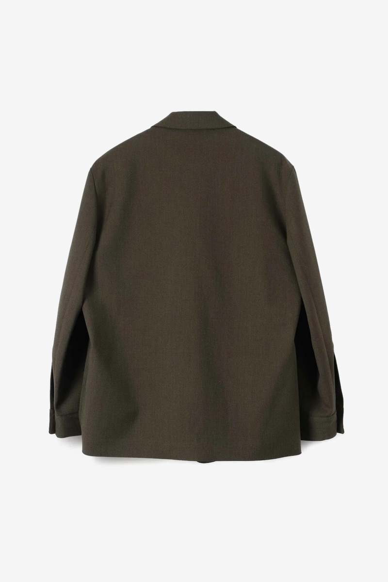 Margaret Howell Shirt Cuff Blazer - Khaki Brown