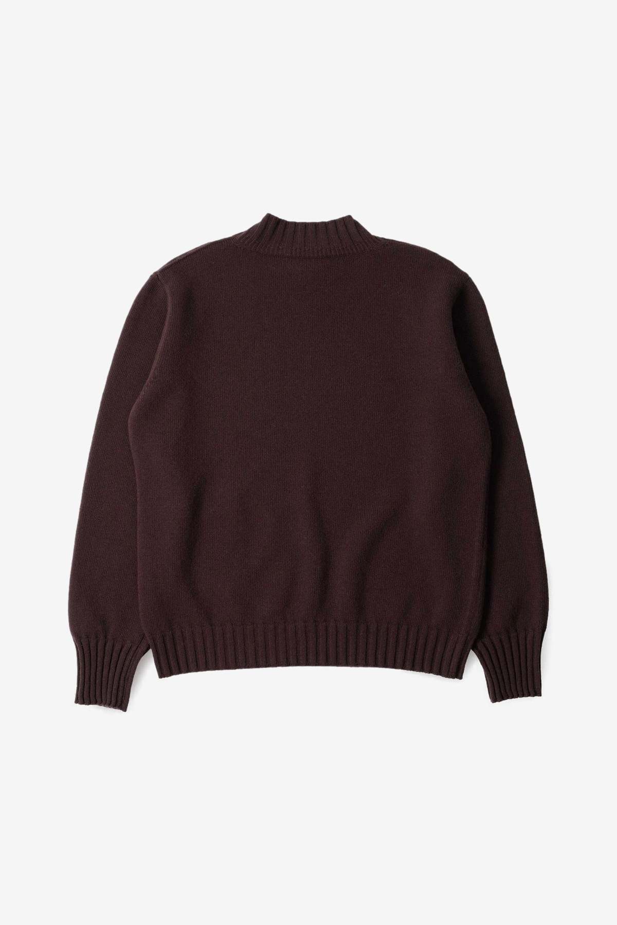 Margaret Howell Single Pocket Crew Sweater - Mahogany - Image 3 of 4