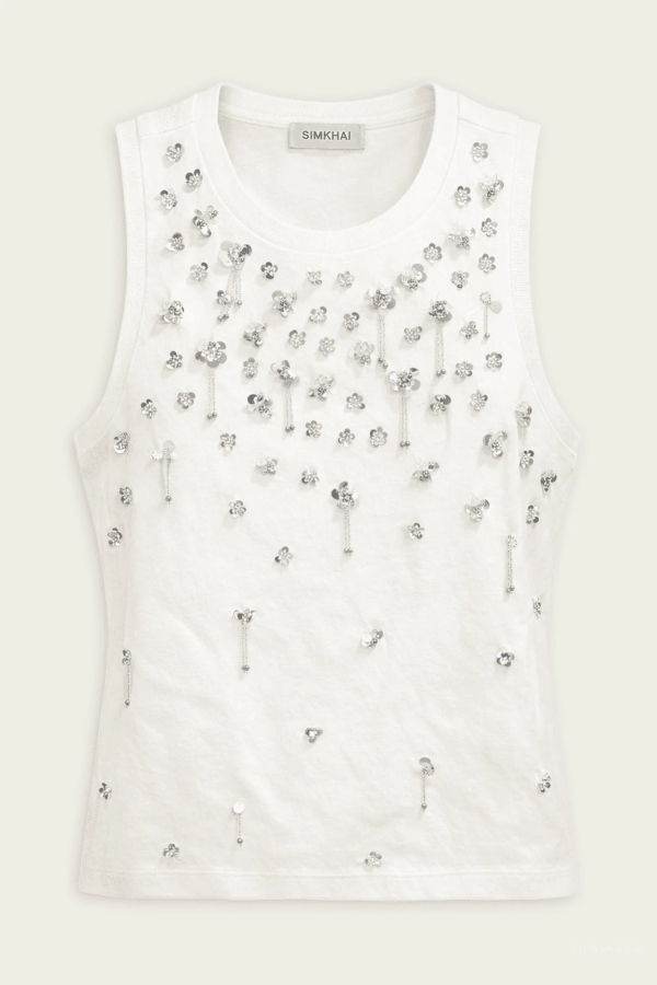 Jonathan Simkhai Alistair Tank Top - White