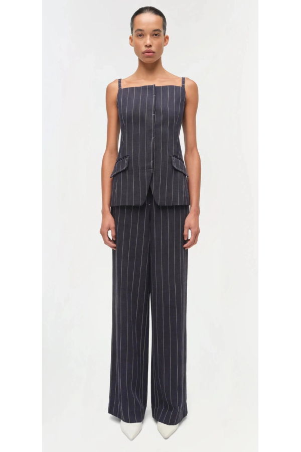 Jonathan Simkhai Tavar Pants - Midnight Stripe