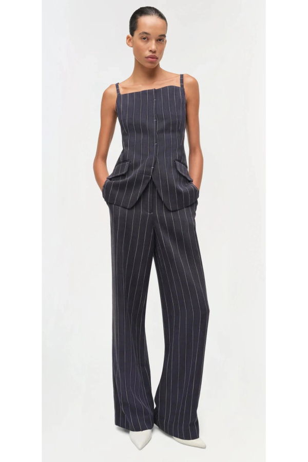 Jonathan Simkhai Tavar Pants - Midnight Stripe