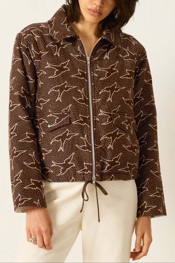 Alix Of Bohemia Lex Clove Swallow Jacket - Dark Brown