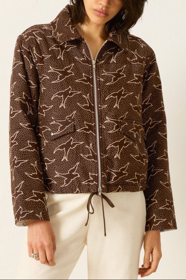 Alix Of Bohemia Lex Clove Swallow Jacket - Dark Brown