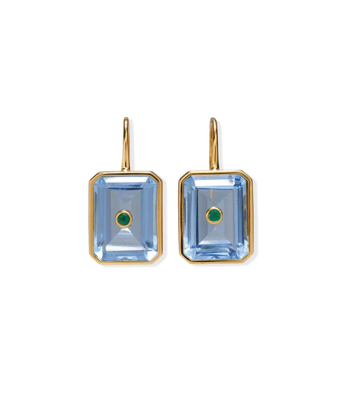 Lizzie Fortunato Emerald Tile Earrings - Image 1 of 2