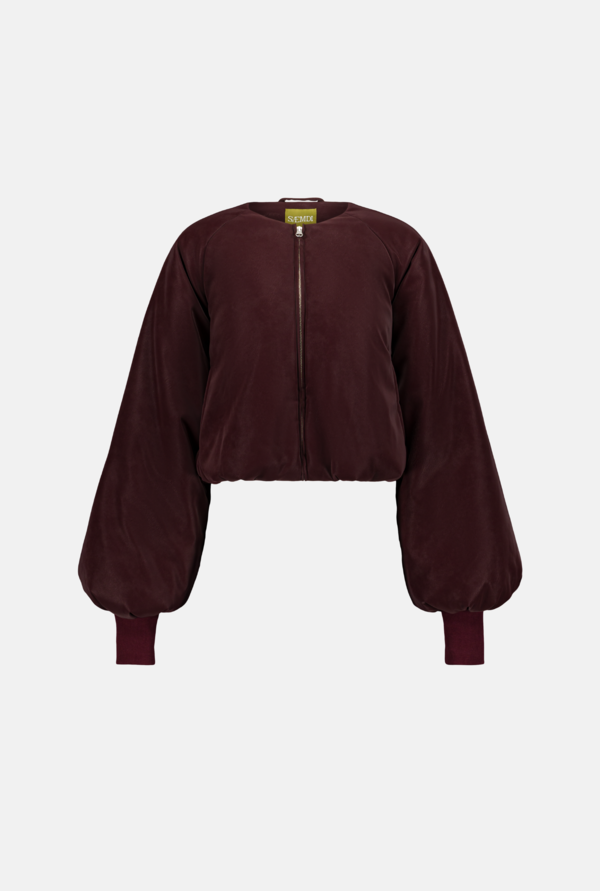 SAEMDI Bordeaux Bomber Jacket SAEMDI Bordeaux Bomber Jacket