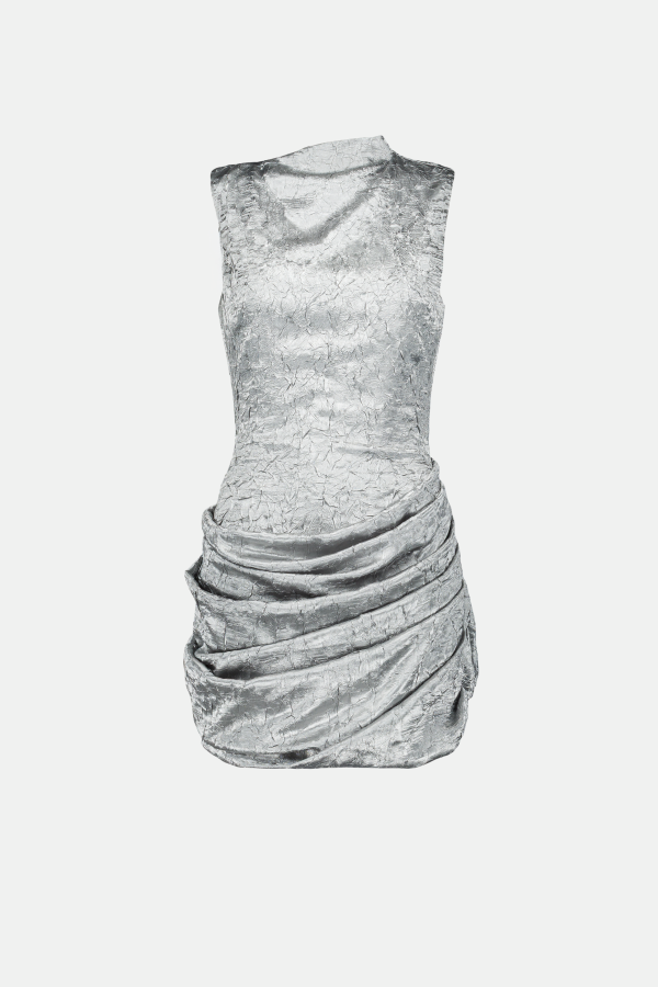 SAEMDI Crinkled Tulip Dress