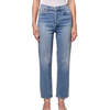 AGOLDE 90's Pinch Waist Crop High Rise Straight Jeans in Renew - Thumbnail 1