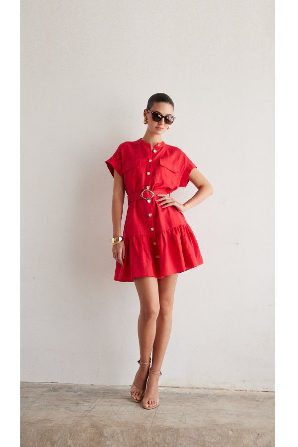 JS71 Albany Dress - Red