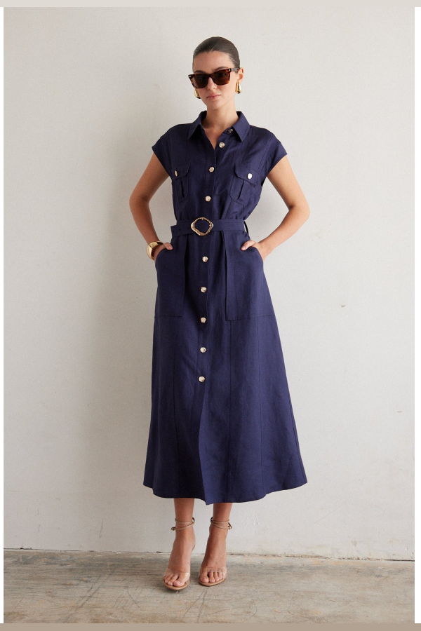JS71 Helsa Dress - Navy