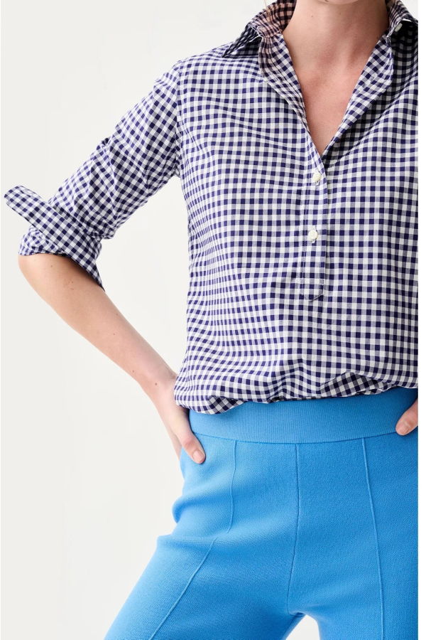 MASHBURN Lara Pant - French Blue Supima Cotton