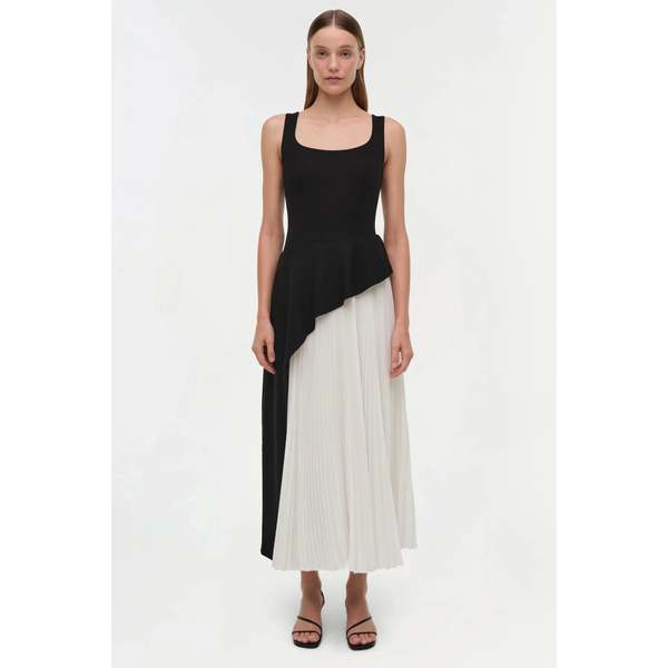 jonathan simkhai pleated dress SIMKHAI Selene Gown in White