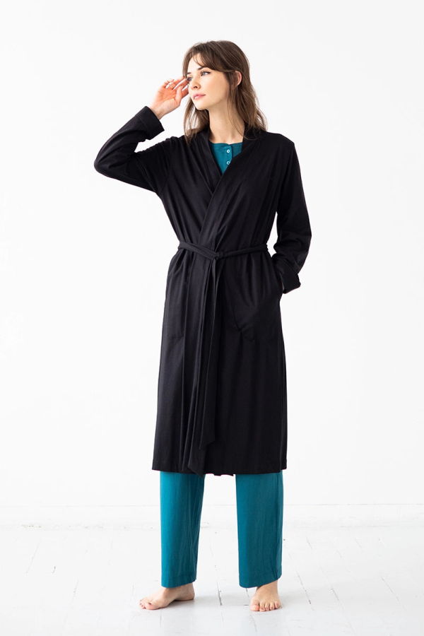 Salua Lingerie Travel Pima Cotton Robe 