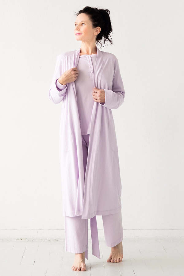 Salua Lingerie Travel Robe in Pima Cotton 44" Robe