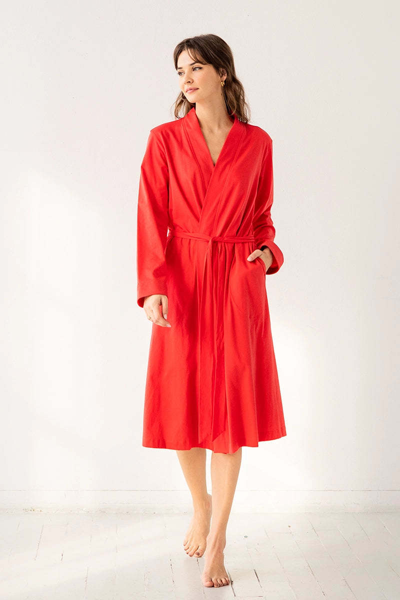 Salua Lingerie Travel Robe in Pima Cotton 44" Robe