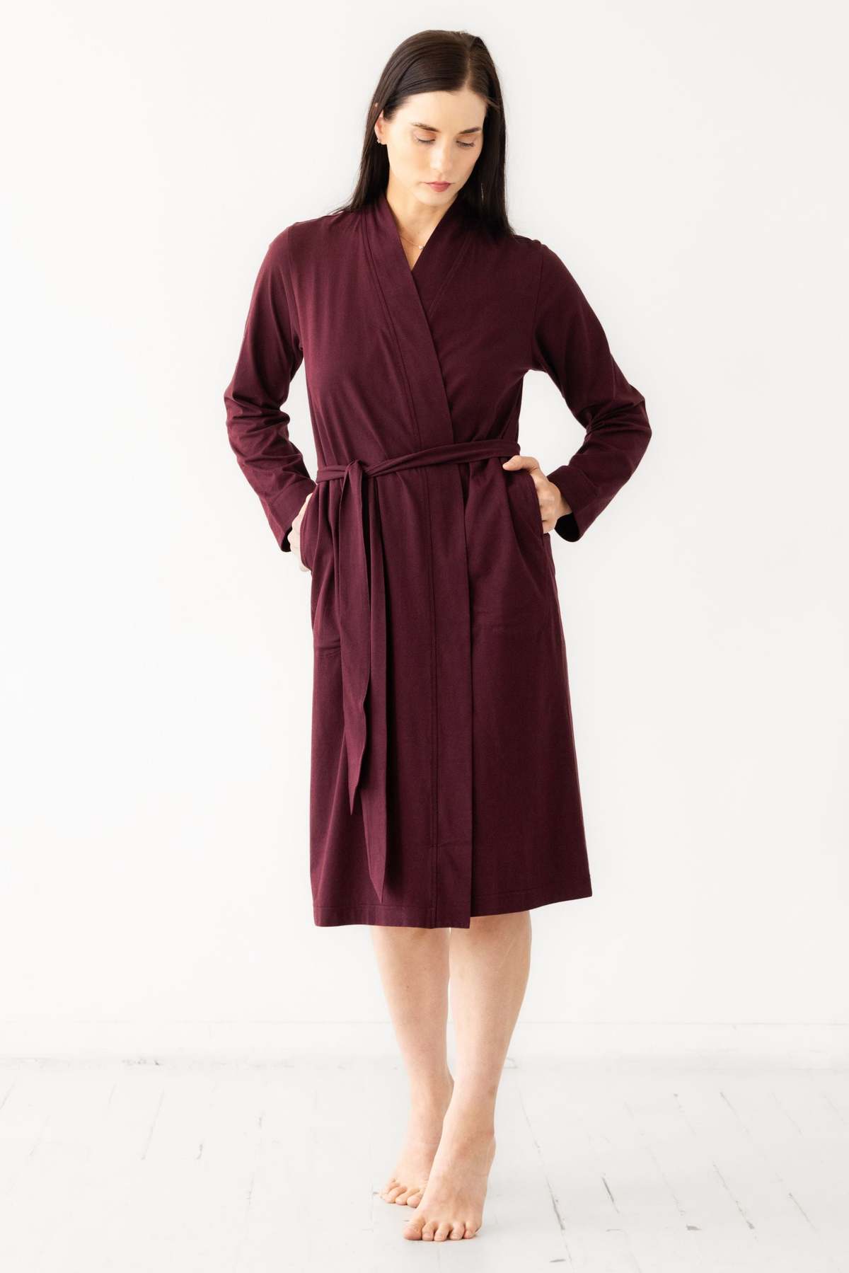 Salua Lingerie Travel Robe in Pima Cotton 44" Robe - Image 16 of 17