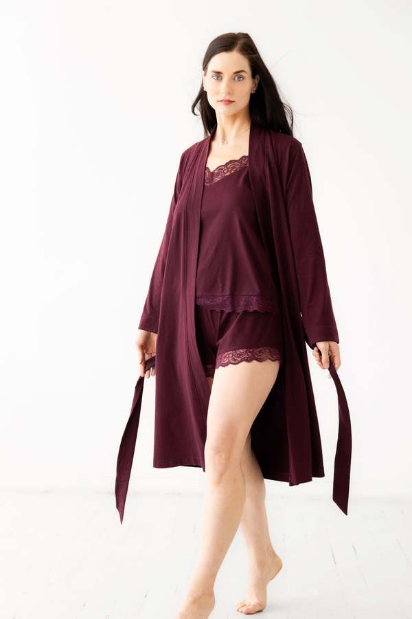 Salua Lingerie Travel Robe in Pima Cotton 44" Robe