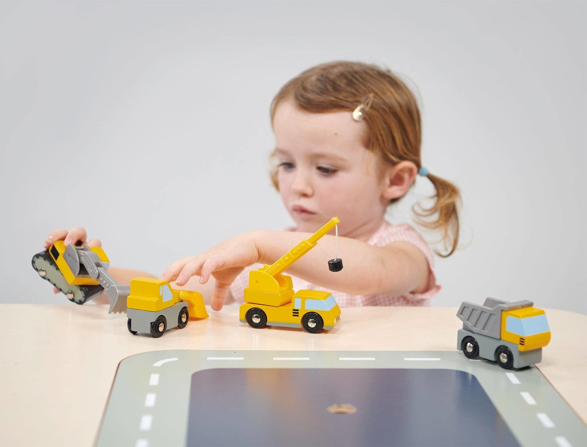 Kids Mentari Toys 4-Piece Construction Building Vehicles Toy Set - Image 3 of 9