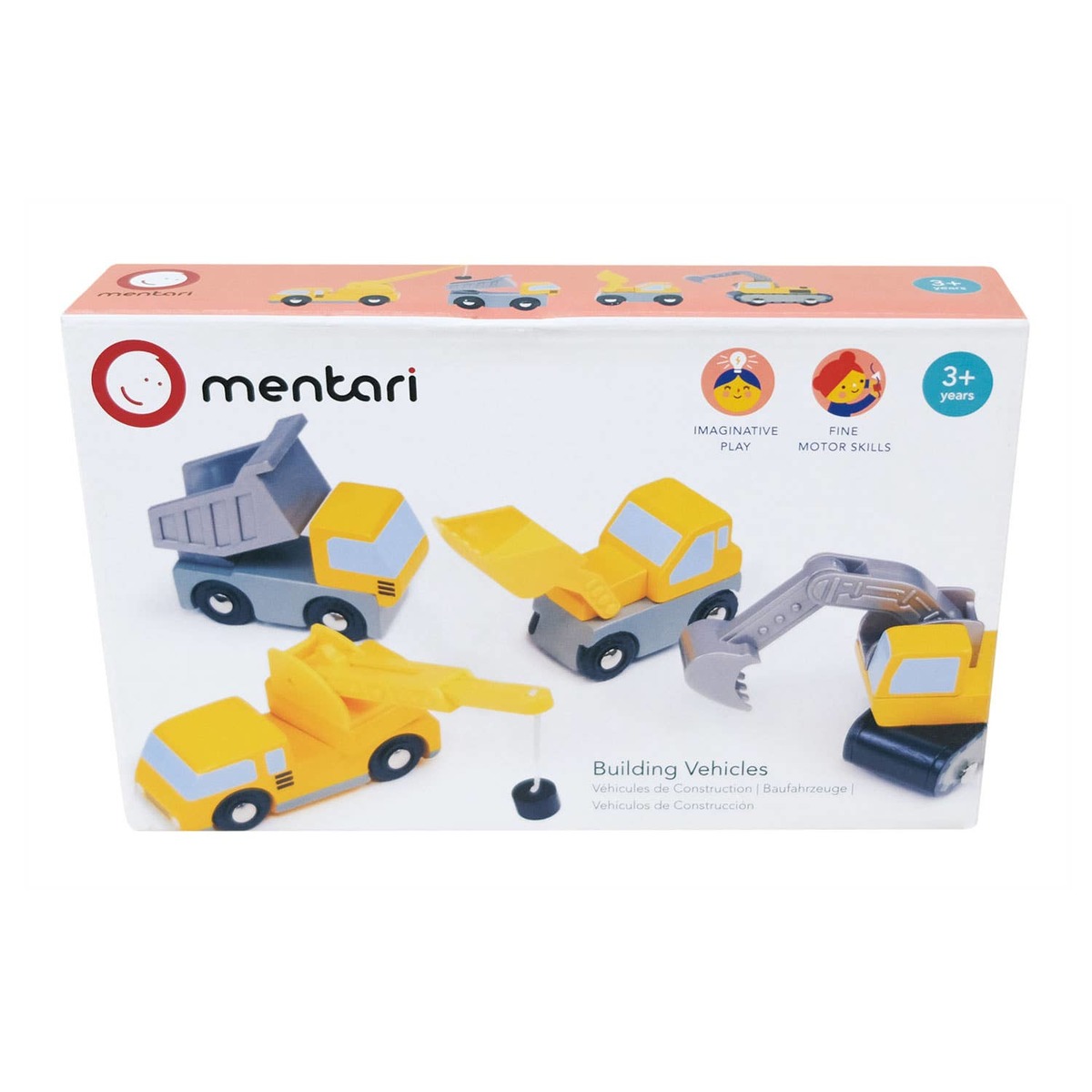 Kids Mentari Toys 4-Piece Construction Building Vehicles Toy Set - Image 9 of 9
