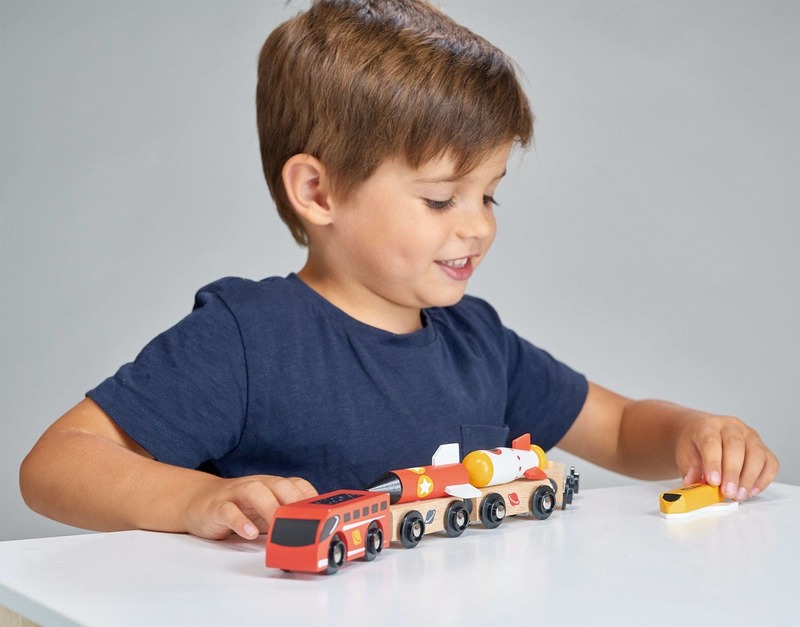 Kids Mentari Toys The Space Rocket Train Train Set