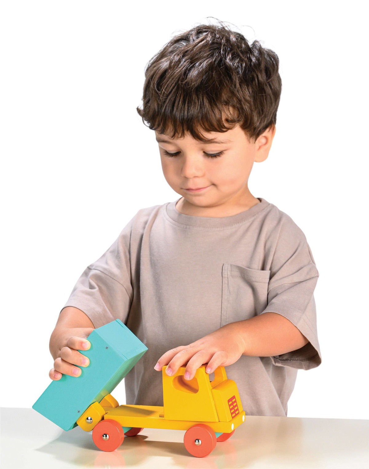 Kids Mentari Toys Lorry Toy - Yellow - Image 8 of 12