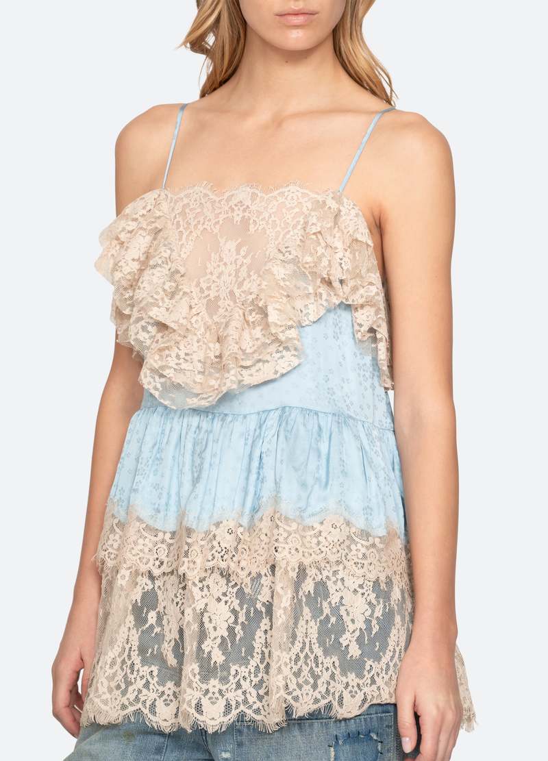 Sea NY Ethel Tunic Top - Blue