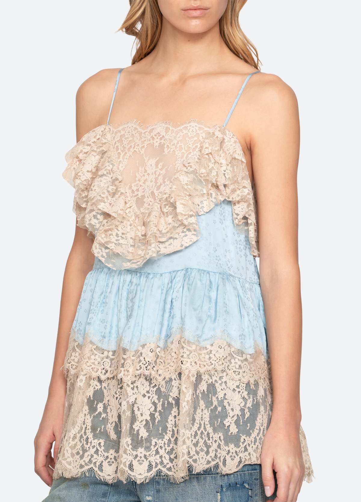 Sea NY Ethel Tunic Top - Blue - Image 6 of 7