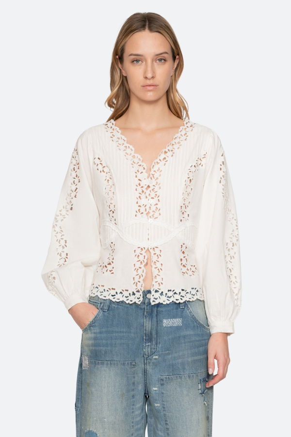 Sea NY Sofia Blouse - Cream