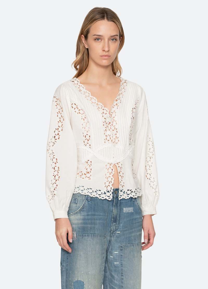 Sea NY Sofia Blouse - Cream