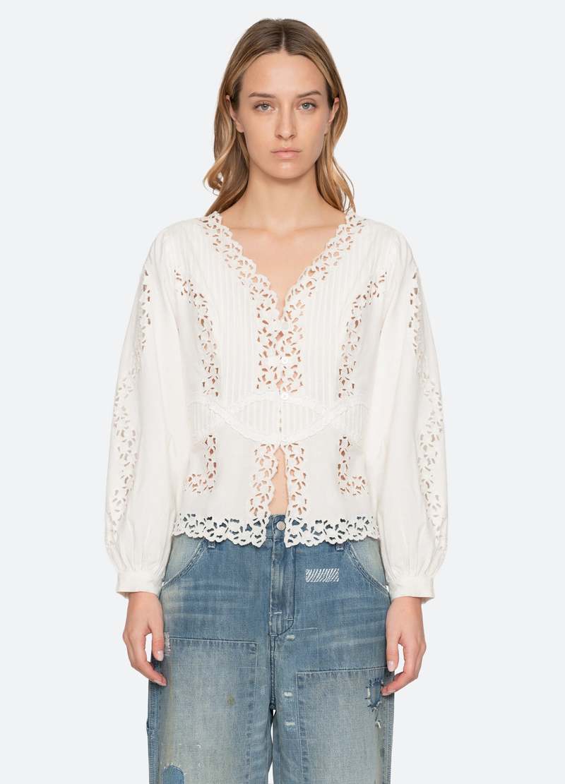 Sea NY Sofia Blouse - Cream