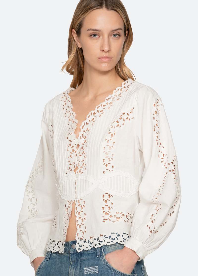 Sea NY Sofia Blouse - Cream