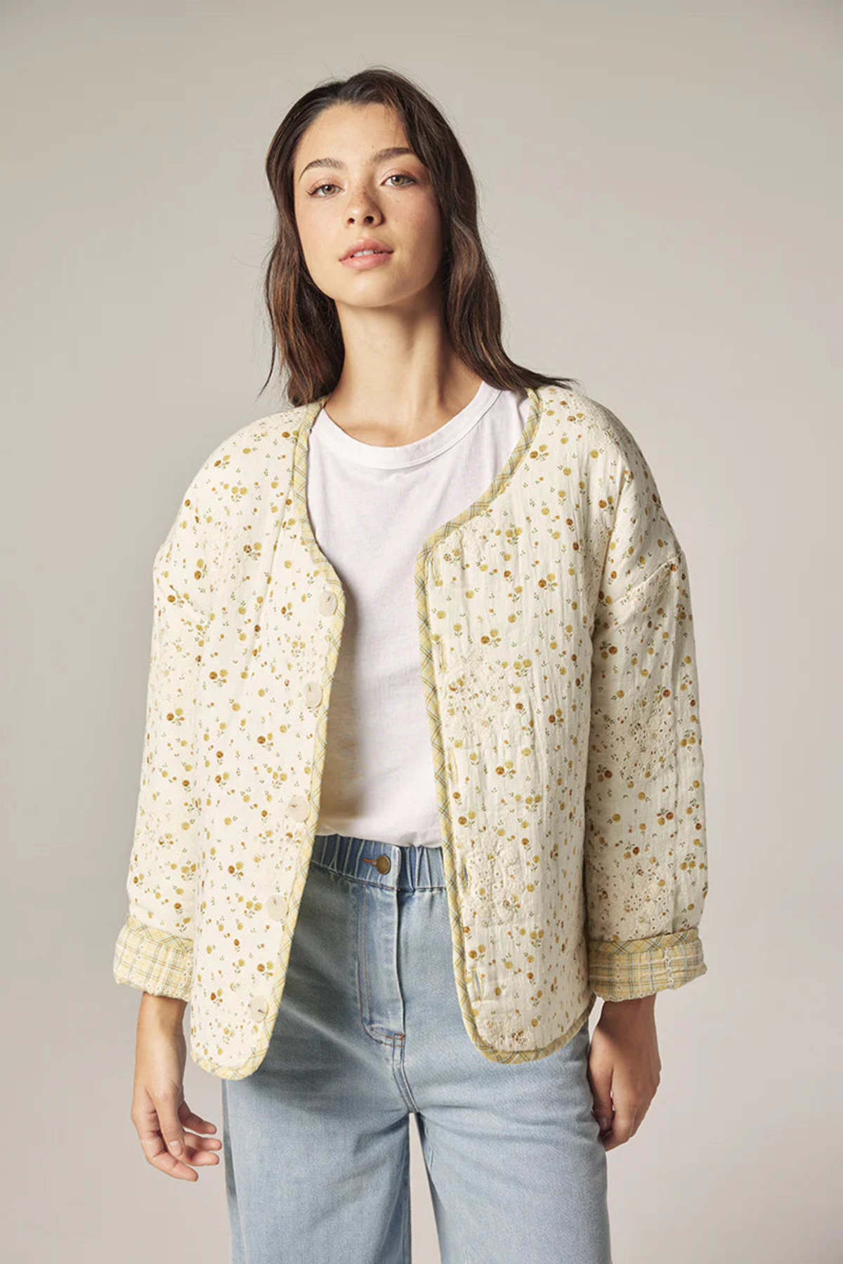 amente Eyelet Reversible Quilted Jacket - Image 5 of 15